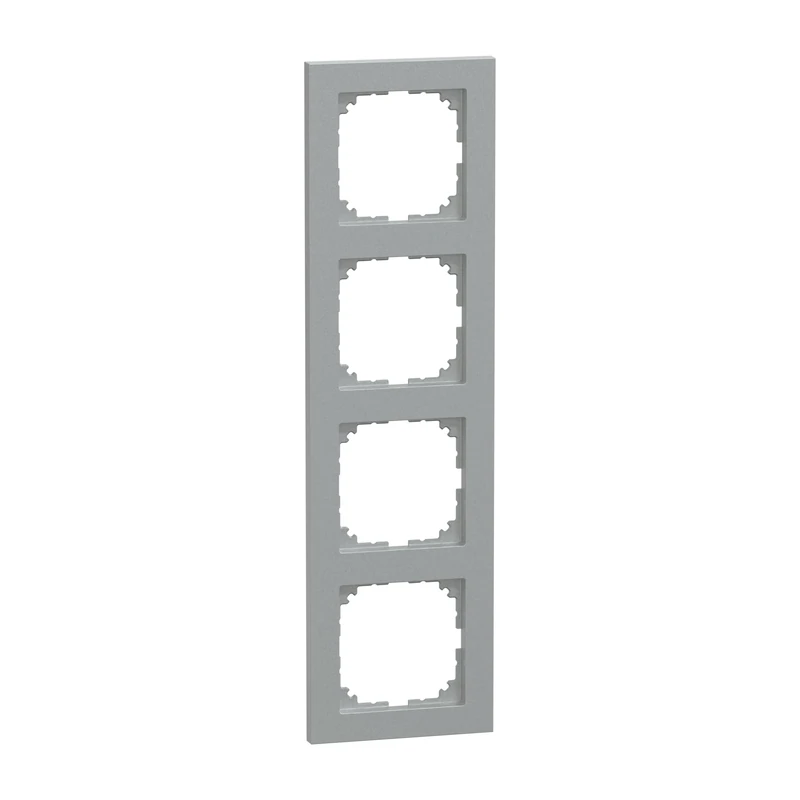 Merten M-Pure MEG4040-3660 4-Way Frame for Sockets and Switches Aluminium
