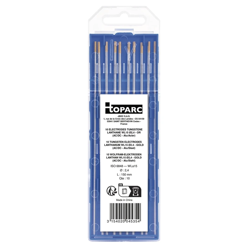 GYS - 045354 - GYS 1.5% Lanthane Tungsten Electrodes - Ø2.4 (10 Pack)
