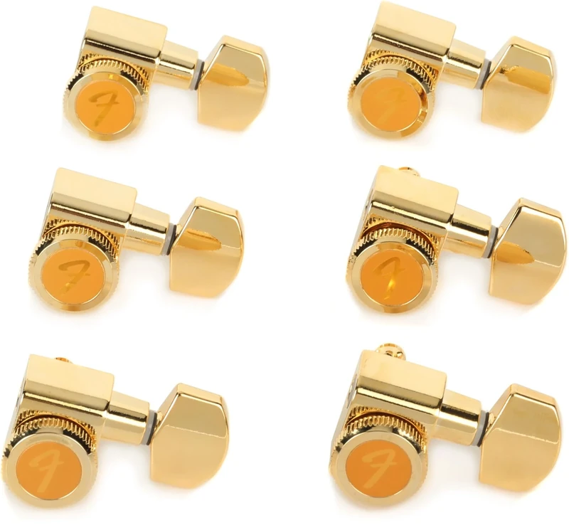 Fender Gold Locking Guitar Tuners, Set of 6