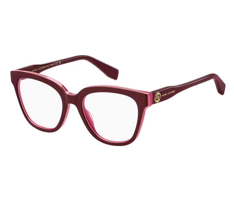 THE MARC JACOBS Marc 856 Glasses, Burgundy Fuchsia, Standard Unisex Adult - Image 1