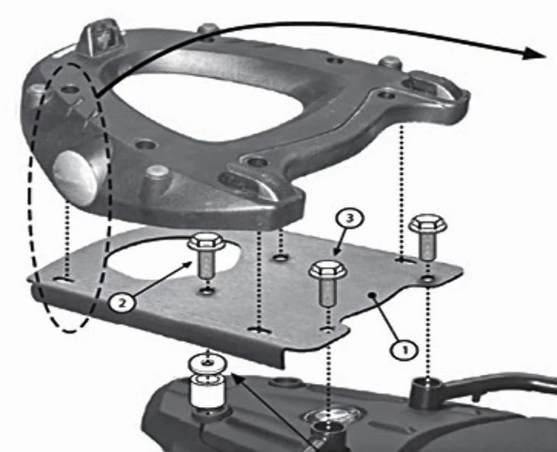 GIVI SR5107 Top Case Rack