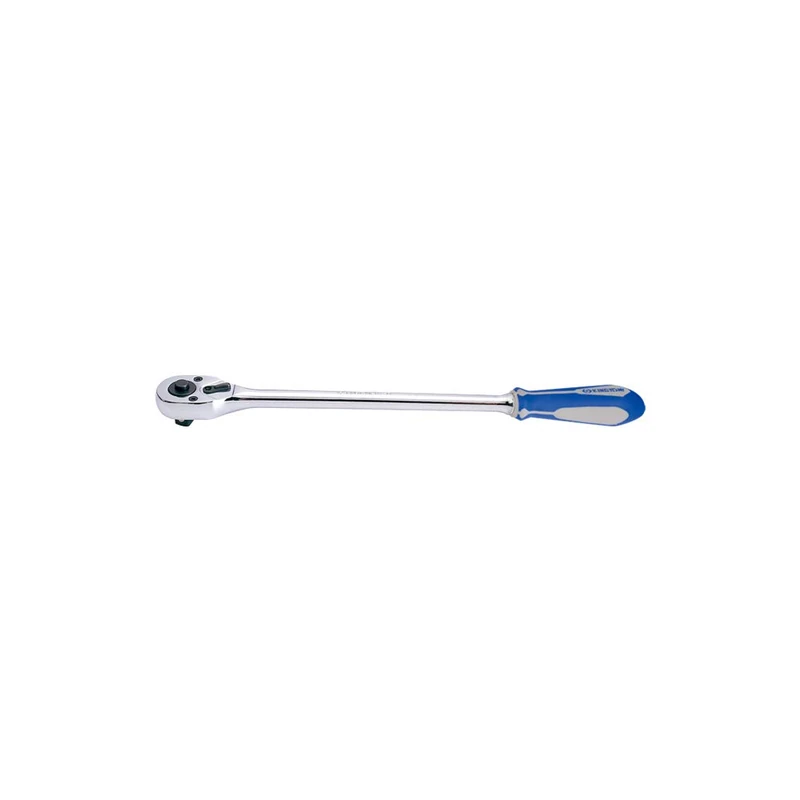 king tony 476215G Push Reversible Ratchet Rubber, 15/1/2-inch Drive, Chrome - Image 1