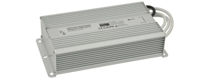 Lyyt | LED Tape Power Supply Outdoor Rated IP67 24 Volt LED Tape Driver Low Voltage Transformer | Ideal for 24Vdc LED Tape and Lighting Installs | 24Vdc 10.4A 250W