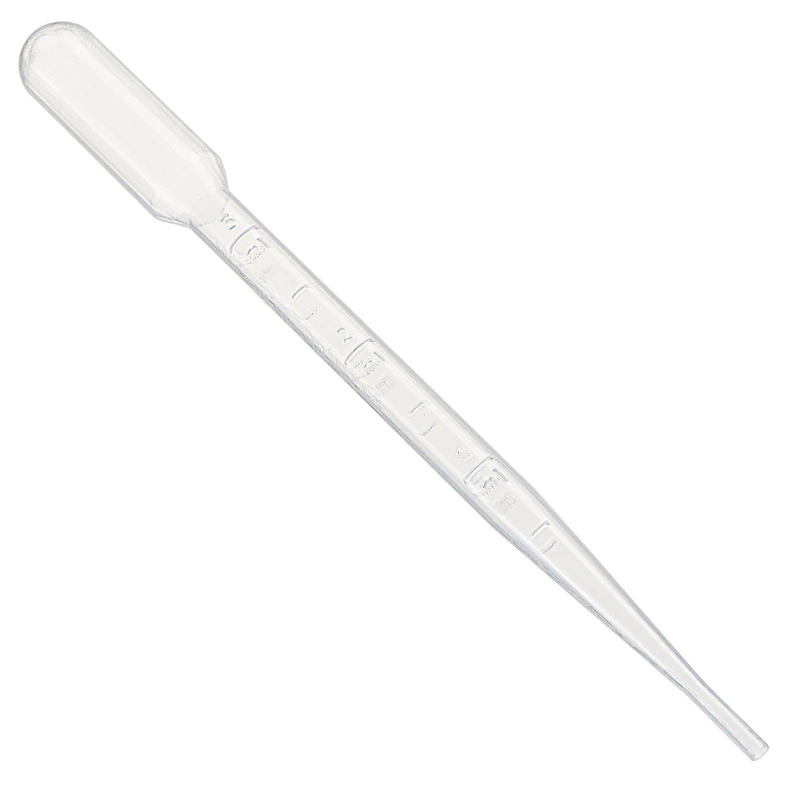 Globe Scientific Transfer Pipet, 135138-100, 7.0mL C apacity, Large Bulb, Graduated to 3mL, 155mm Length, Sterile, 10/Pack, 100/Box - Image 1