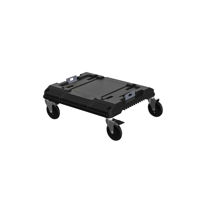 Stanley FatMax Pro-Stack Roll-Cart (extremely manoeuvrable thanks to 360° rotating wheels with parking brake, Black