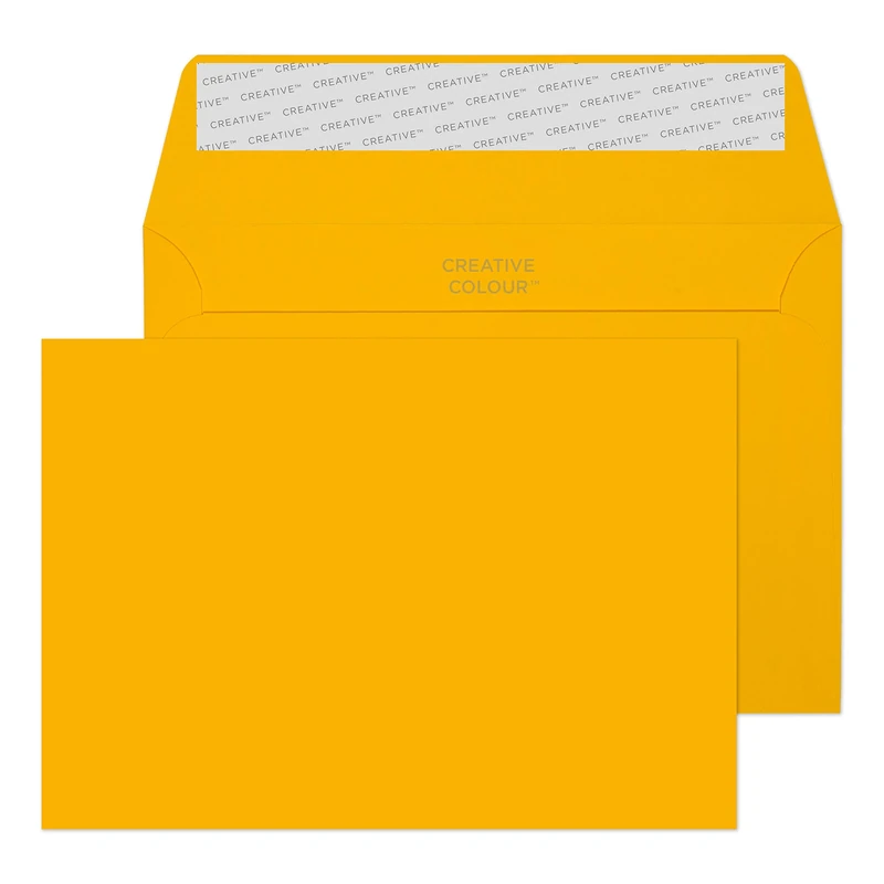 Blake Creative Colour C6 114 x 162 mm 120 gsm Peel & Seal Wallet Envelopes (104) Egg Yellow - Pack of 500