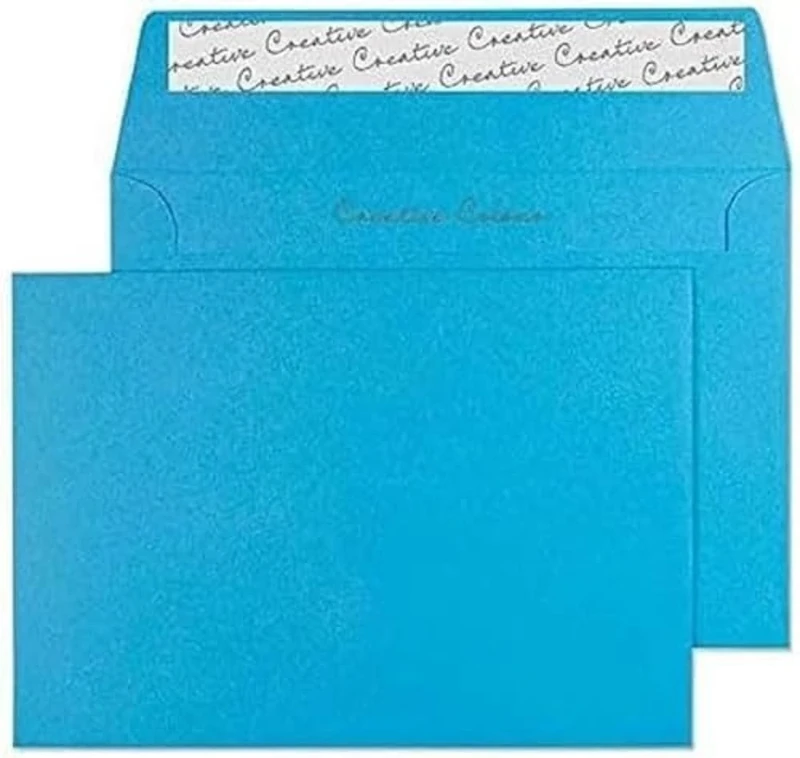 Blake Creative Colour C6 114 x 162 mm 120 gsm Peel & Seal Wallet Envelopes (110) Caribbean Blue - Pack of 500