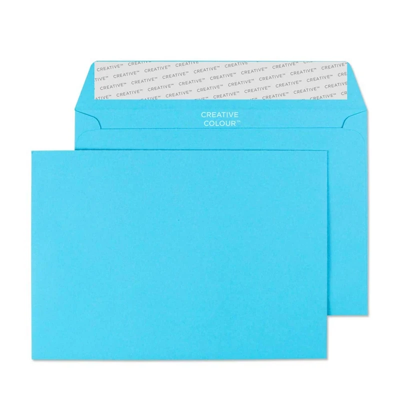 Blake Creative Colour C6 114 x 162 mm 120 gsm Peel & Seal Wallet Envelopes (109) Cocktail Blue - Pack of 500