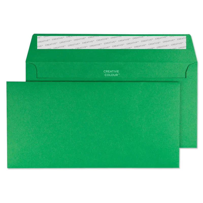 Blake Creative Colour DL+ 114 x 229 mm 120 gsm Peel & Seal Wallet Envelopes (208) Avocado Green - Pack of 500