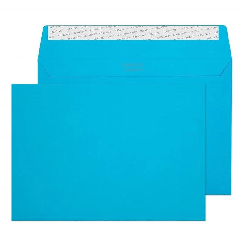 Blake Creative Colour C5 162 x 229 mm 120 gsm Peel & Seal Wallet Envelopes (310) Carribean Blue - Pack of 500