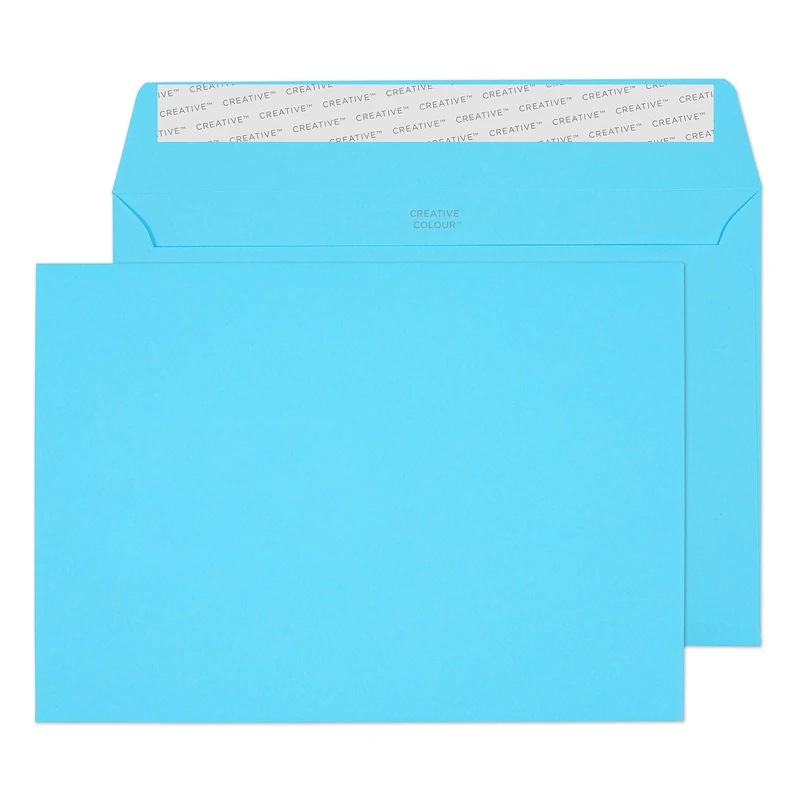Blake Creative Colour - Coloured Blue C5 Envelopes (162 x 229 mm) - Pack of 500 - FSC Certified - 120GSM - Peel and Seal Blue Envelope - Invitation Envelopes/Card Making Supplies (309)