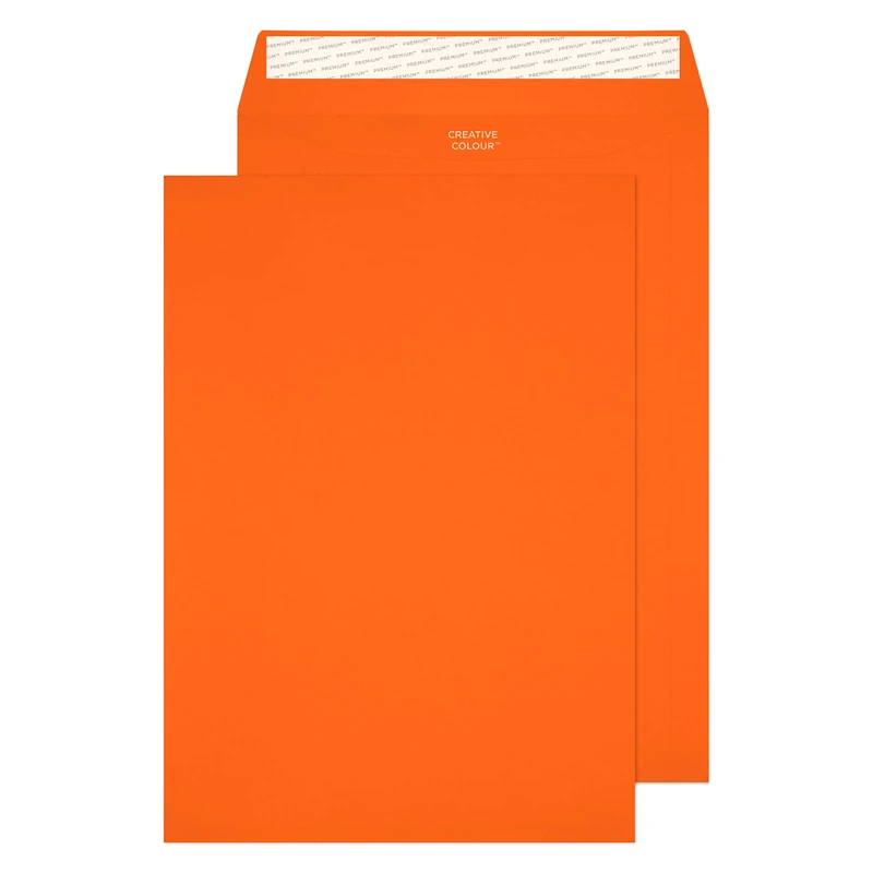 Blake Creative Colour C4 Envelopes - Pumpkin Orange (250 Pack)