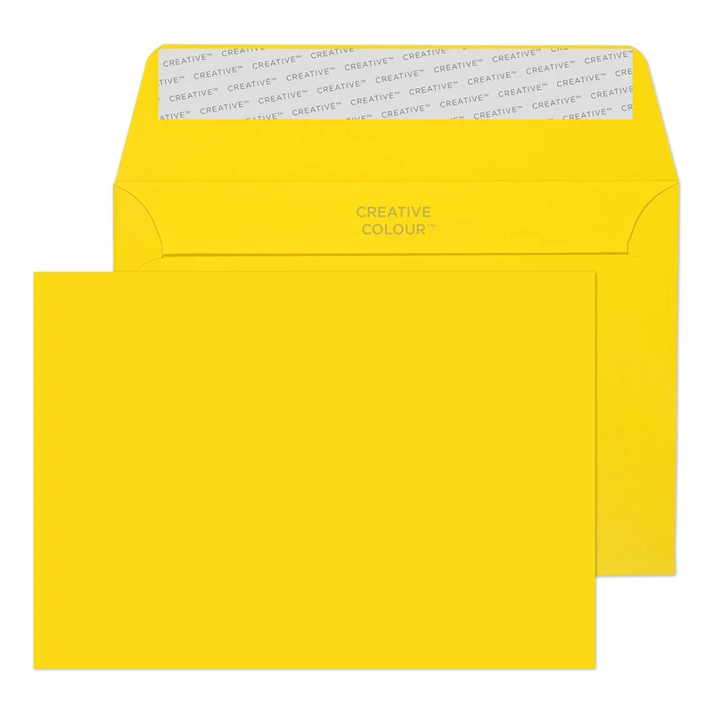 Blake Creative Colour C6 114 x 162 mm 120 gsm Peel & Seal Wallet Envelopes (103) Banana Yellow - Pack of 500