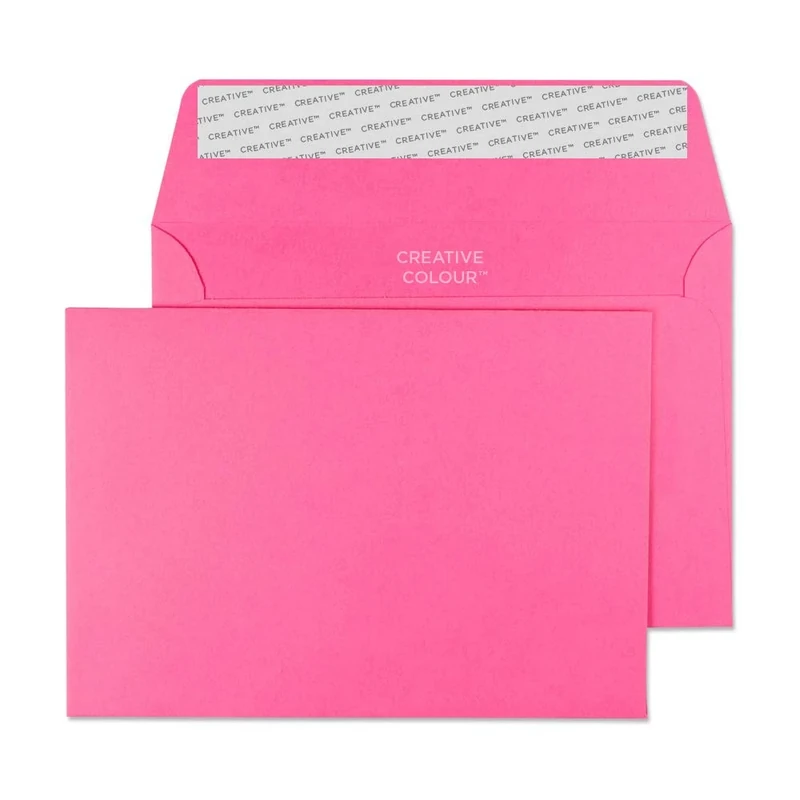 Blake Creative Colour C6 114 x 162 mm 120 gsm Peel & Seal Wallet Envelopes (102) Flamingo Pink - Pack of 500