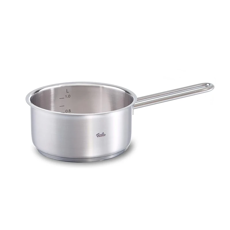 Fissler Viseo Stainless Steel Saucepan (Diameter 16 cm, 1.4 Litres) - Lidless, Includes Inner Scale - Induction, 32.0 x 27.0 x 15.5 cm