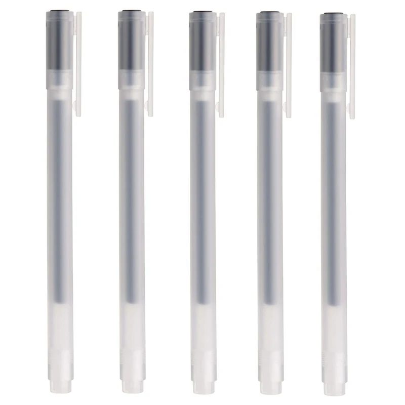 MUJI 0.38mm Black Gel Ink Pen (Pack of 5)