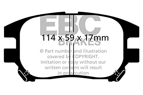 EBC Brakes DP61658 Green stuff Brake Pads 6000er-Serie