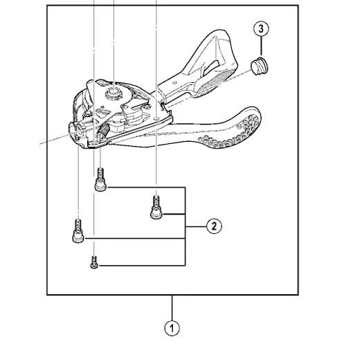 Shimano SPARE PART SLM820-I shift lever unit