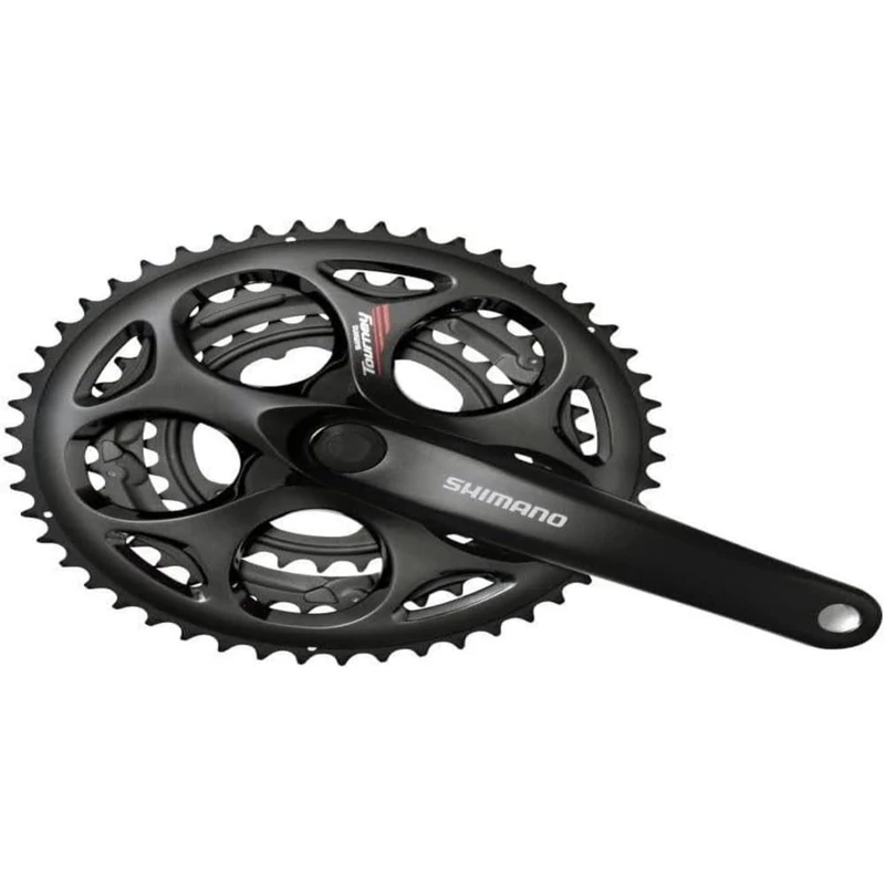 SHIMANO A073C Chain Set - Black, 50/39/30 Teeth/Small