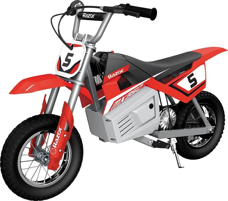 Razor MX350 Dirt Rocket Electric Motocross Bike, Red and Black, 14 mph, 30 Minutes Runtime, Ages 13+