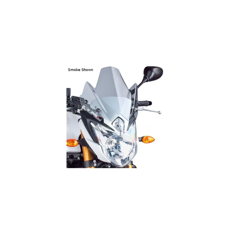 Puig 5872W Windshield for Yamaha FZ8 2010-2014, Transparent, Medium