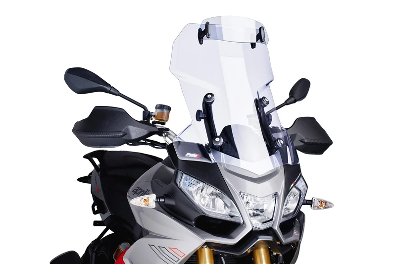 Puig 5852W Clear 250mm X 100mm Multi-Adjustable Visor with Template