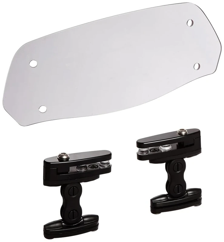 Puig 6319H Multi-Adjustable Clip-On Visor, Light Smoke