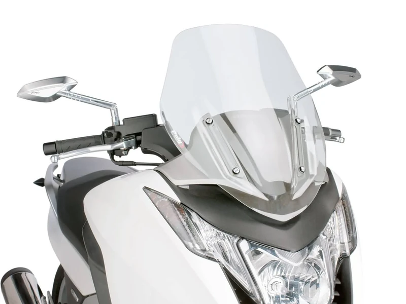 Puig 6283W Windshield Sport for Maxiscooter Honda Integra 2012-2015, Integra 750 2014-2015, Transparent, Medium