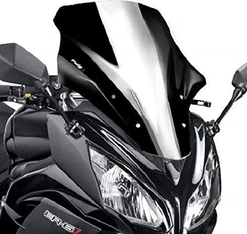 Puig 5998N Racing Screen for Kawasaki ER-6F 12'-17', Black