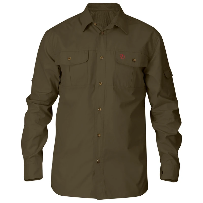 Fjallraven Singi Trekking Shirt Ls M Long Sleeved T-Shirt - Green, XX-Large