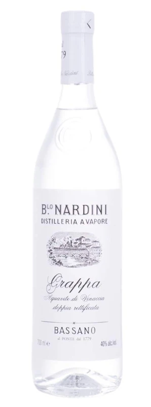 Nardini Grappa Bianca 40 Percent Spirits, 70 cl