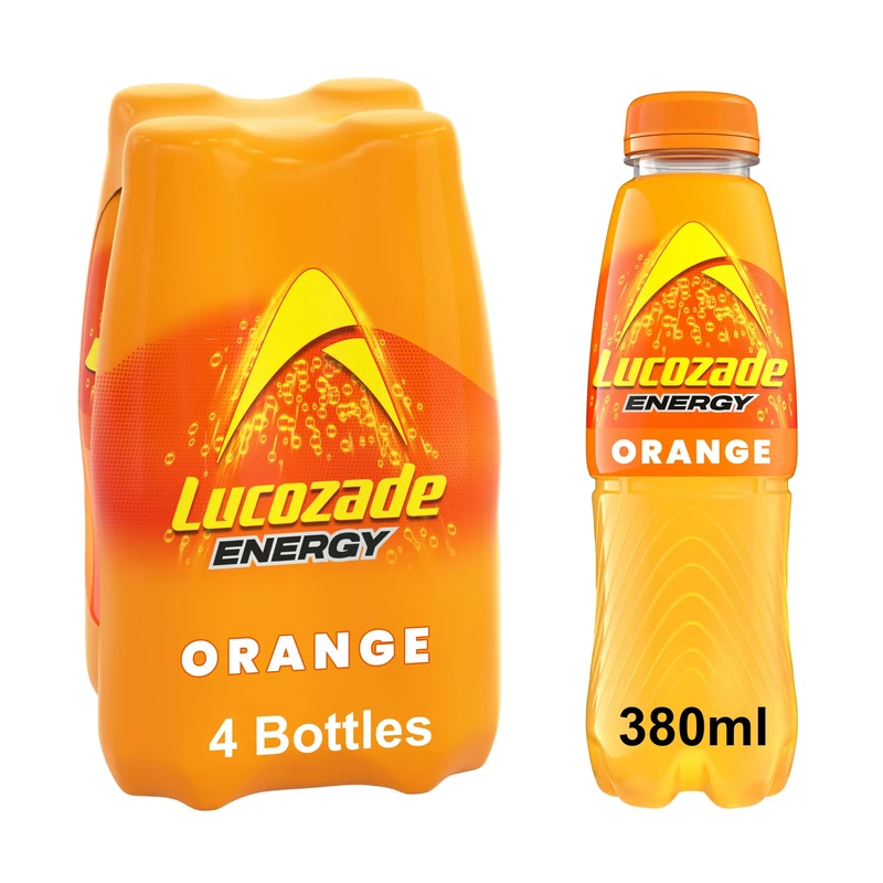 Lucozade Energy Orange 380ml (Pack of 4)