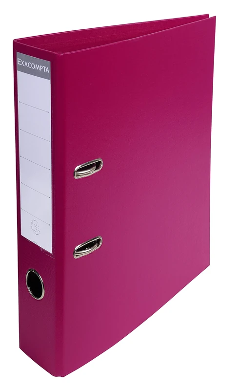 Exacompta - Ref. 58747E - Box of 50 A4 Export lever arch files - delivered flat - Spine 70 mm - Mechanical 75 mm - External dimensions: 32 x 29 x 7 cm - Format to file A4 - Colour: Fuchsia