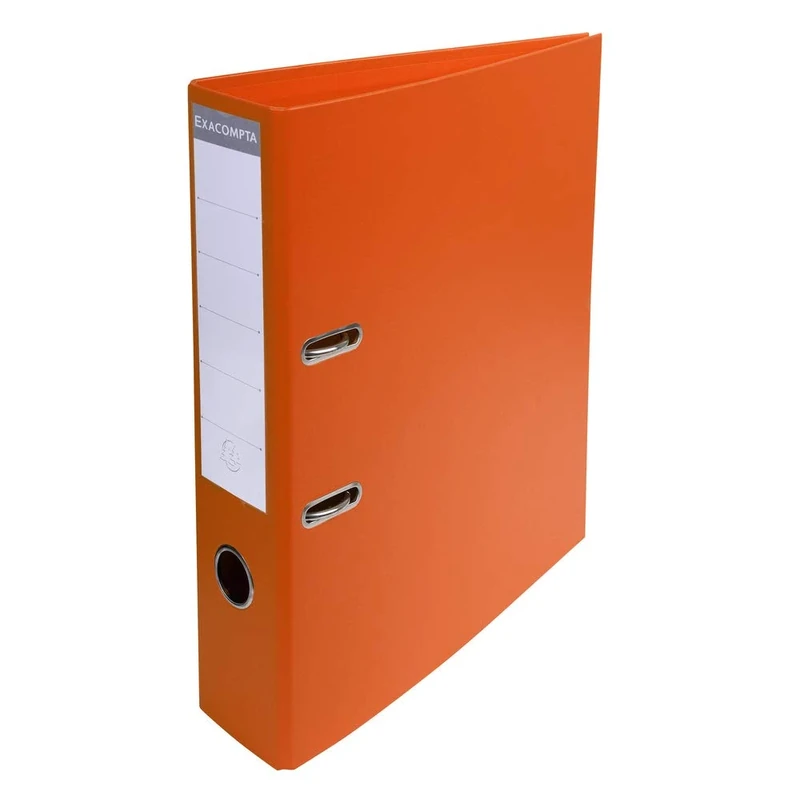 Exacompta - Ref. 53744E - Box of 10 A4 Prem'Touch lever arch files - Spine 70 mm - Mechanical 75 mm - External dimensions: 32 x 29 x 7 cm - A4 file format - Colour: Orange