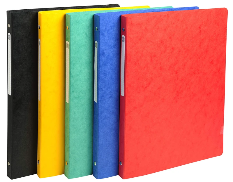 Exacompta - Ref 51250E - Ring Binder - 320 x 250mm in Size, Suitable for Storing A4 Documents, 4 x 15mm O-Rings, 20mm Spine, Genuine Premium Pressboard - Assorted Colours (Pack of 20)