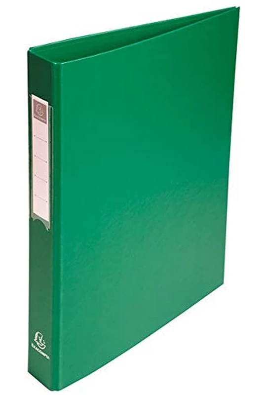 Exacompta 10 rigid ring binders PP A4 4 rings green