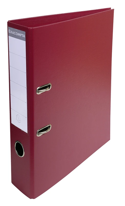 Exacompta - Ref. 58704E - Box of 50 A4 Export lever arch files - delivered flat - Spine 70 mm - Mechanical 75 mm - External dimensions: 32 x 29 x 7 cm - Format to file A4 - Colour: Burgundy