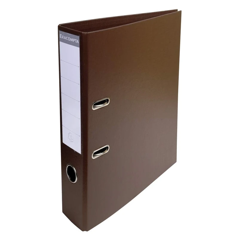 Exacompta - Ref. 53746E - Box of 10 A4 Prem'Touch lever arch files - Spine 70 mm - Mechanical 75 mm - External dimensions: 32 x 29 x 7 cm - Format to file A4 - Colour: Brown