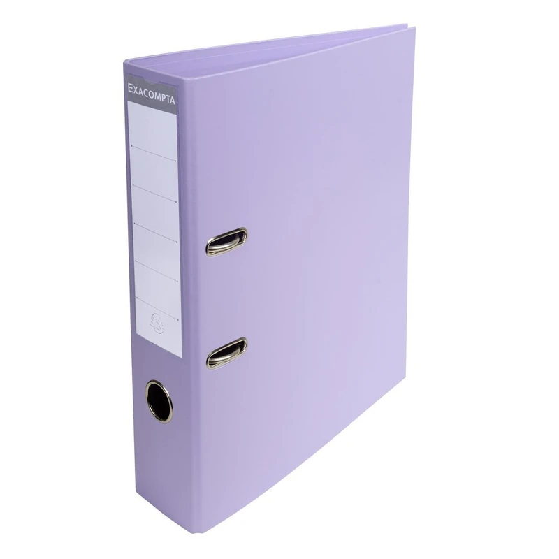 Exacompta - Ref. 53707E - Box of 10 Prem'Touch A4 lever arch files - Spine 70 mm - Mechanical 75 mm - External dimensions: 32 x 29 x 7 cm - Format to file A4 - Colour: Lilac