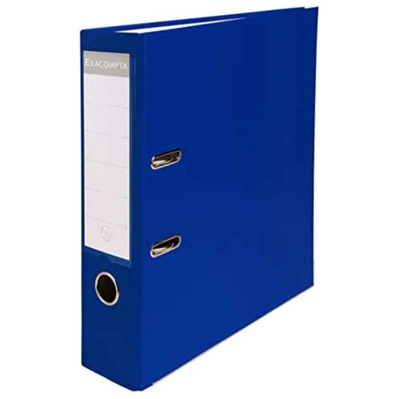 Exacompta - Ref. 918407B - Box of 20 A4 lever arch files - Spine 80 mm - Mechanical 80 mm - External dimensions: 32 x 29 x 8 cm - Format to file A4 - Colour: Blue