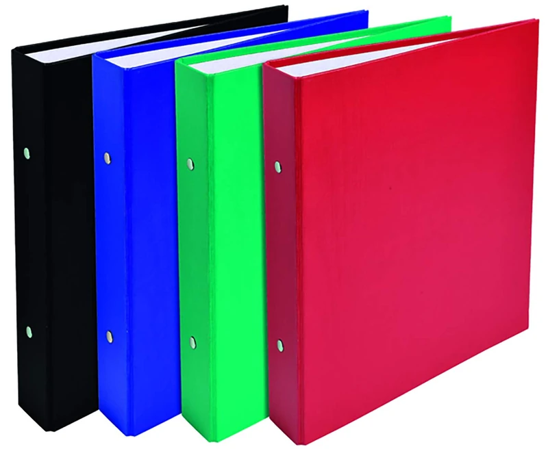 Exacompta - Ref 51070E - PP Ring Binder - 230 x 210mm in Size, Suitable for Storing A5 Documents, Polypropylene Cover, 2 x 25mm Rings, 40mm Spine - Assorted Colours (Pack of 20)