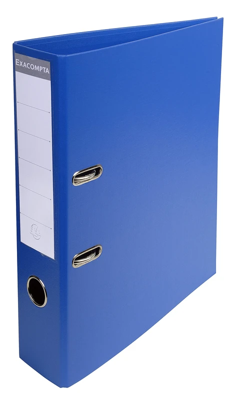 Exacompta - Ref. 58752E - Box of 50 Export A4 lever arch files - delivered flat - Spine 70 mm - Mechanical 75 mm - External dimensions: 32 x 29 x 7 cm - Format to file A4 - Colour: Dark blue