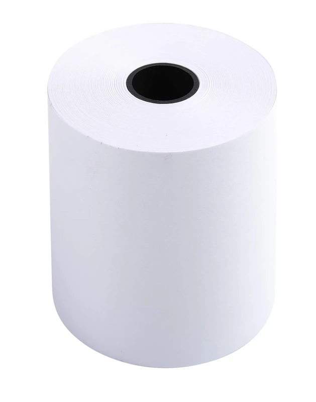Exacompta - Ref. 40346E - Box of 50 rolls for calculating machine 57x50 mm - 1 extra-white offset ply 60g/m2. - Yardage (+ or - 2m): 20 m