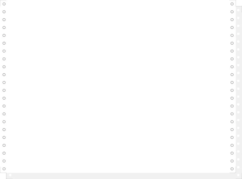 Exacompta 63712E 1000 Sheet of Copying Paper, White, 380 mm x 11, 2 Ply, Caroll Detachable Strips