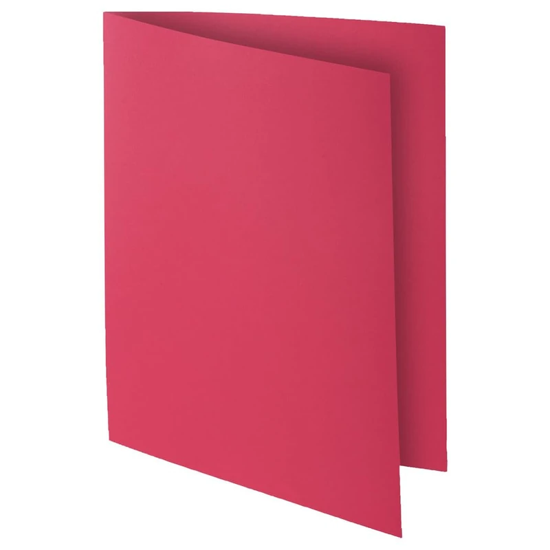 Exacompta 24 x 32 cm Bahia 10 Square Cut Folders - Red - Image 1