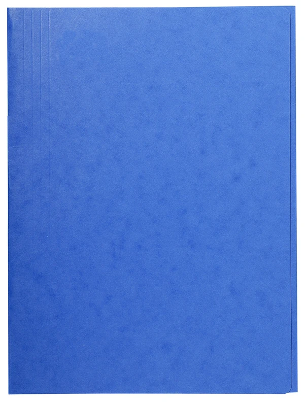 Exacompta - Ref 56407E - Europa 3-Flap Folders - 240 x 320mm in Size, 400gsm Genuine Premium Pressboard, Suitable for Storing A4 Documents - Blue (Pack of 25) - Image 1