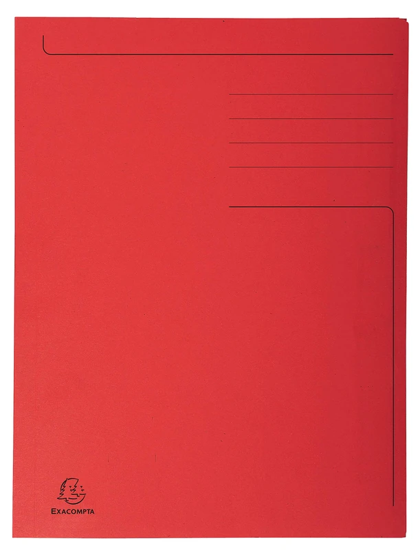 Exacompta 50 printed rigid folders Forever® Blue Angel for folio red