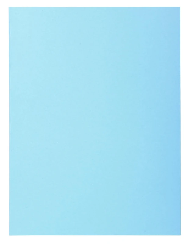 Exacompta Super Pastel Square Cut Folders, 24 x 32 cm, 160 g - Light Blue, Pack of 100