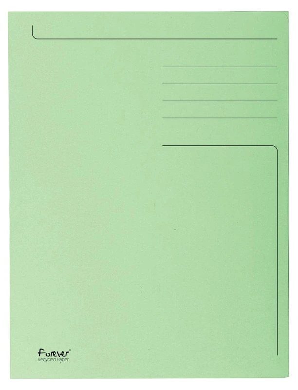 Exacompta 50 printed rigid folders Forever® Blue Angel folio meadow green