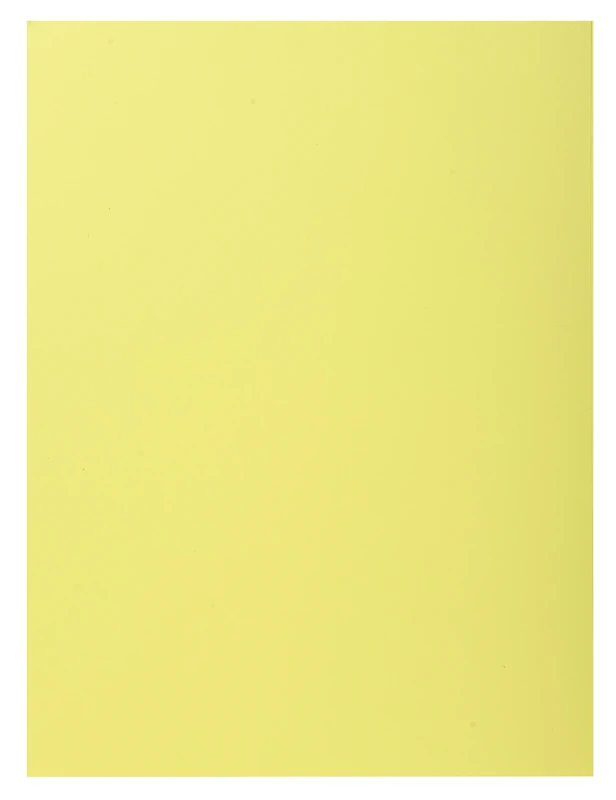 Exacompta - Ref 348005E - Super 210 1-Flap Folders - 240 x 320mm in Size, Suitable for Holding A4 Documents, 160gsm Card, Single Fold Over Flap - Yellow (Pack of 100)